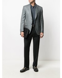 Blazer en pied-de-poule bleu Canali