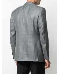 Blazer en pied-de-poule bleu Canali