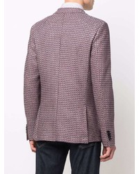 Blazer en pied-de-poule bordeaux Etro