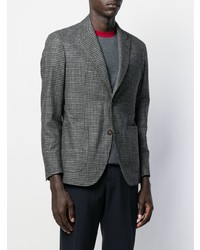 Blazer en pied-de-poule gris foncé Eleventy