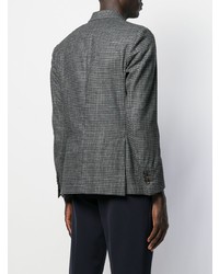 Blazer en pied-de-poule gris foncé Eleventy