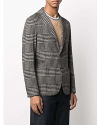 Blazer en pied-de-poule gris foncé Eleventy