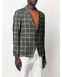 Blazer en pied-de-poule gris foncé Tagliatore