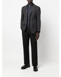 Blazer en pied-de-poule gris foncé Corneliani