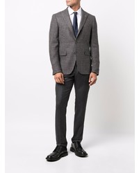 Blazer en pied-de-poule gris foncé Tagliatore