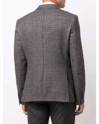 Blazer en pied-de-poule gris foncé Tagliatore