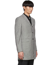 Blazer en pied-de-poule gris Comme des Garcons Homme Deux