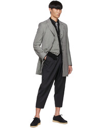 Blazer en pied-de-poule gris Comme des Garcons Homme Deux