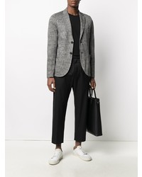 Blazer en pied-de-poule gris Harris Wharf London