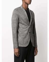 Blazer en pied-de-poule gris Harris Wharf London