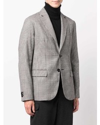 Blazer en pied-de-poule gris Emporio Armani