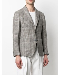 Blazer en pied-de-poule gris Tagliatore