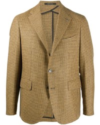 Blazer en pied-de-poule jaune