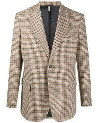 Blazer en pied-de-poule marron clair Sunflower