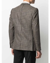 Blazer en pied-de-poule marron Maurizio Miri