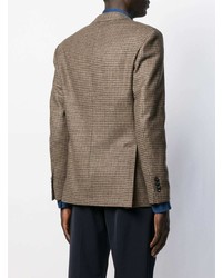 Blazer en pied-de-poule marron Lardini