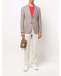 Blazer en pied-de-poule marron Etro