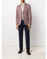 Blazer en pied-de-poule multicolore Etro