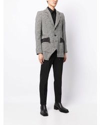 Blazer en pied-de-poule noir Sulvam