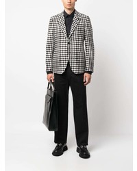 Blazer en pied-de-poule noir Lardini