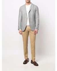 Blazer en pied-de-poule vert menthe Boglioli