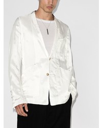 Blazer en satin blanc Rick Owens