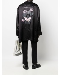 Blazer en satin noir Comme Des Garcons Homme Plus