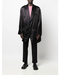 Blazer en satin noir Comme Des Garcons Homme Plus