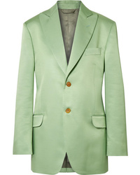 Blazer en satin vert