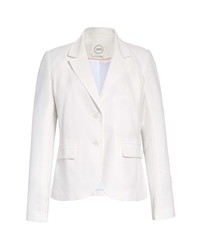 Blazer en seersucker blanc