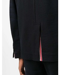 Blazer en seersucker bleu marine Thom Browne