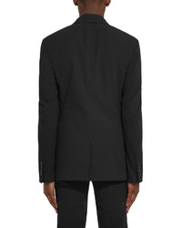 Blazer en seersucker noir Givenchy