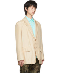 Blazer en soie beige Dries Van Noten