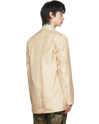 Blazer en soie beige Dries Van Noten