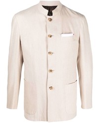 Blazer en soie beige Kiton