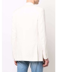 Blazer en soie blanc Canali