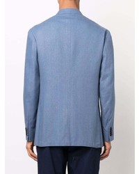 Blazer en soie bleu clair Kiton