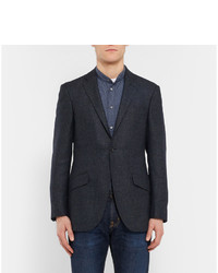 Blazer en soie bleu marine Richard James