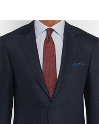 Blazer en soie bleu marine Canali