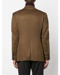 Blazer en soie marron Tom Ford