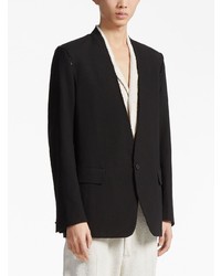 Blazer en soie noir Zegna