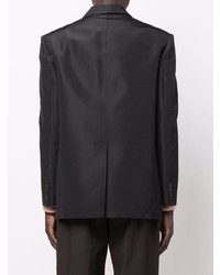 Blazer en soie noir Valentino