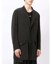 Blazer en soie noir Yohji Yamamoto