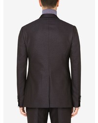 Blazer en soie pourpre foncé Dolce & Gabbana