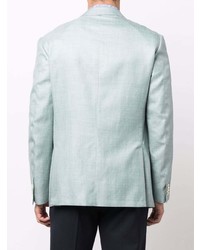 Blazer en soie vert menthe Corneliani