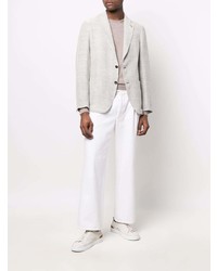 Blazer en tricot blanc Lardini