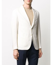 Blazer en tricot blanc Tagliatore