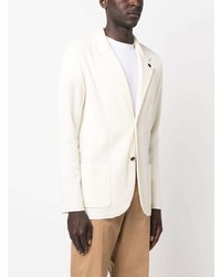 Blazer en tricot blanc Lardini