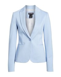 Blazer en tricot bleu clair