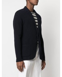 Blazer en tricot bleu marine Lardini